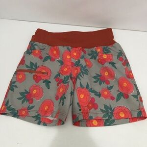 Shredly Cycling Margie Curvy 7" Outdoor Bike Shorts Orange Floral Size 6